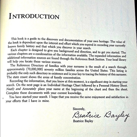 Vintage Genealogy Book | The Family Heritage Book (1979) | Hardcover - Picture 4 of 10